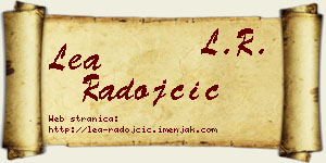 Lea Radojčić vizit kartica